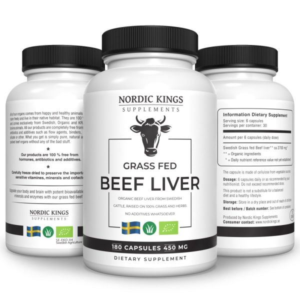 Nordic Kings Supplements - Organic Beef Liver - Verzameling potten