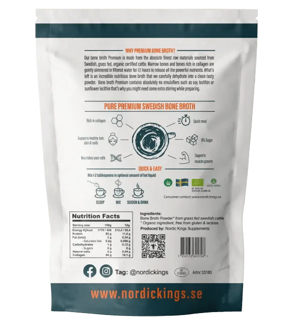Nordic Kings Supplements - Premium Bone Broth Powder