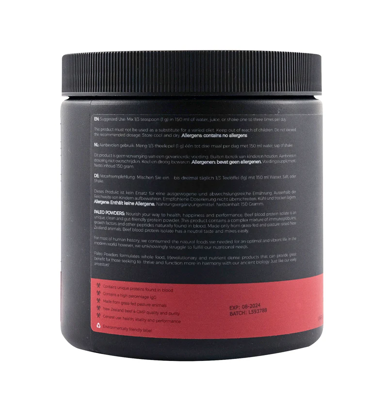 Paleo Powders - Beef Blood - Protein Isolate