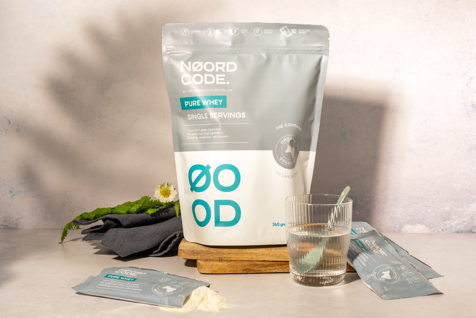 NoordCode - Organic Pure Whey Single Servings
