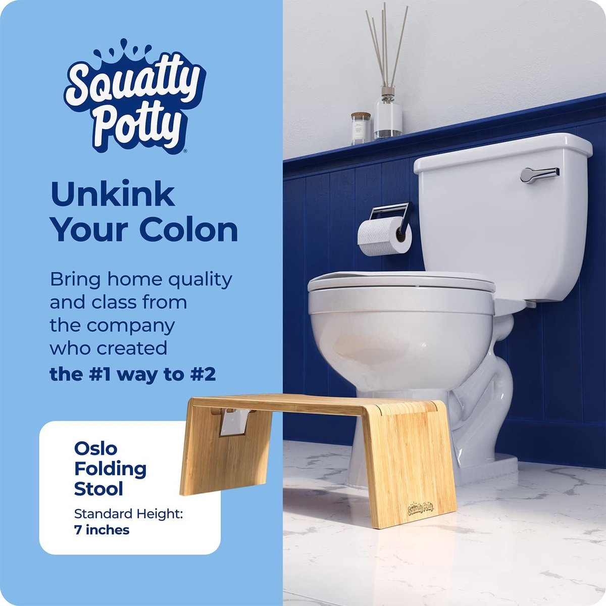 Squatty Potty Opklapbaar Toiletkrukje - Oslo