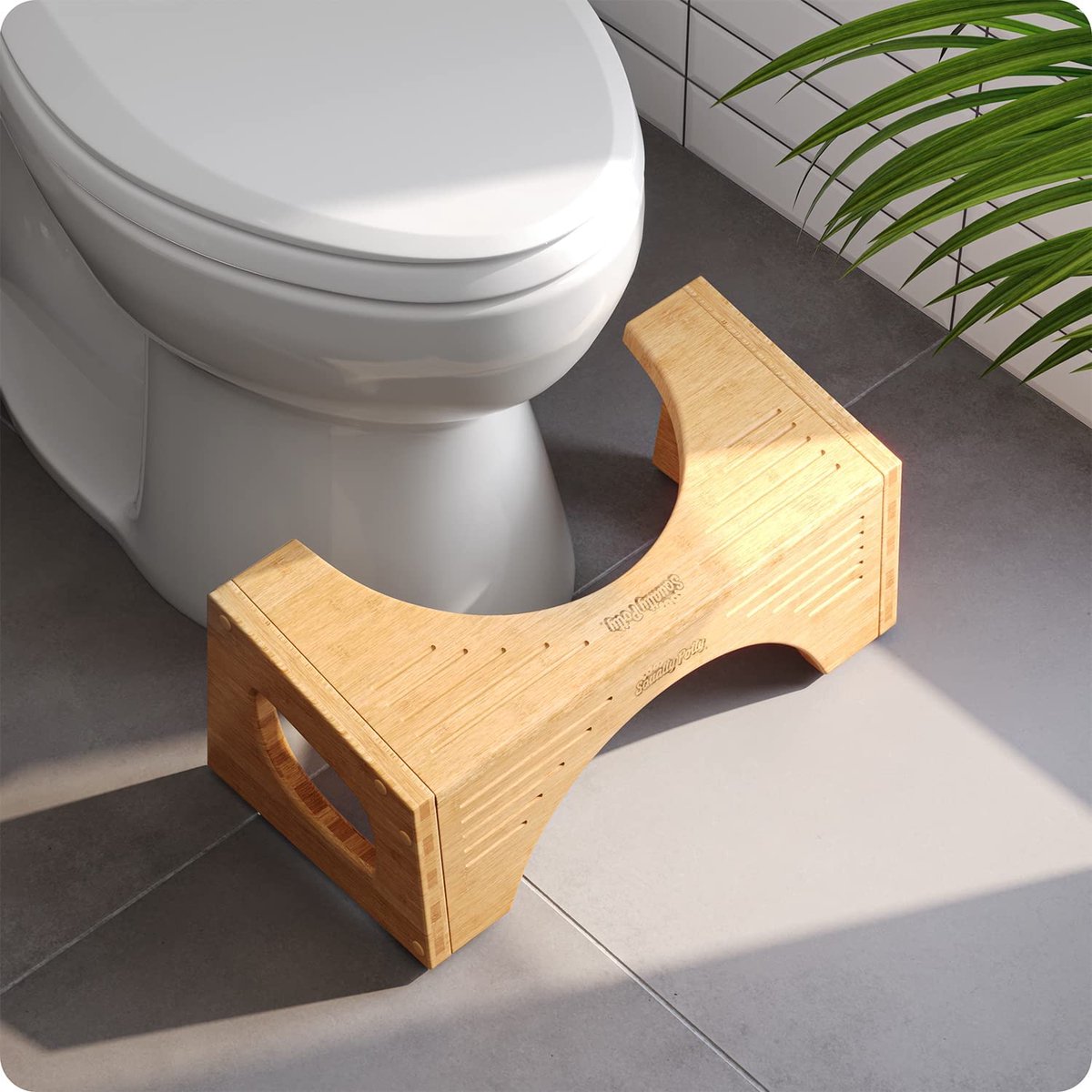 Squatty Potty Toiletkrukje - Bamboo Flip