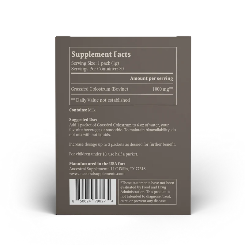 Ancestral Supplements - Colostrum - Sticks